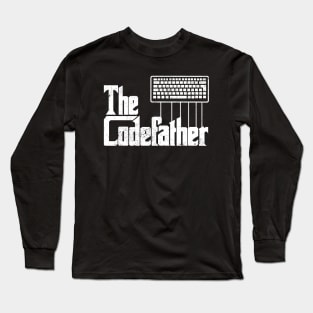 Funny Programmer Dad The Codefather Coder Long Sleeve T-Shirt